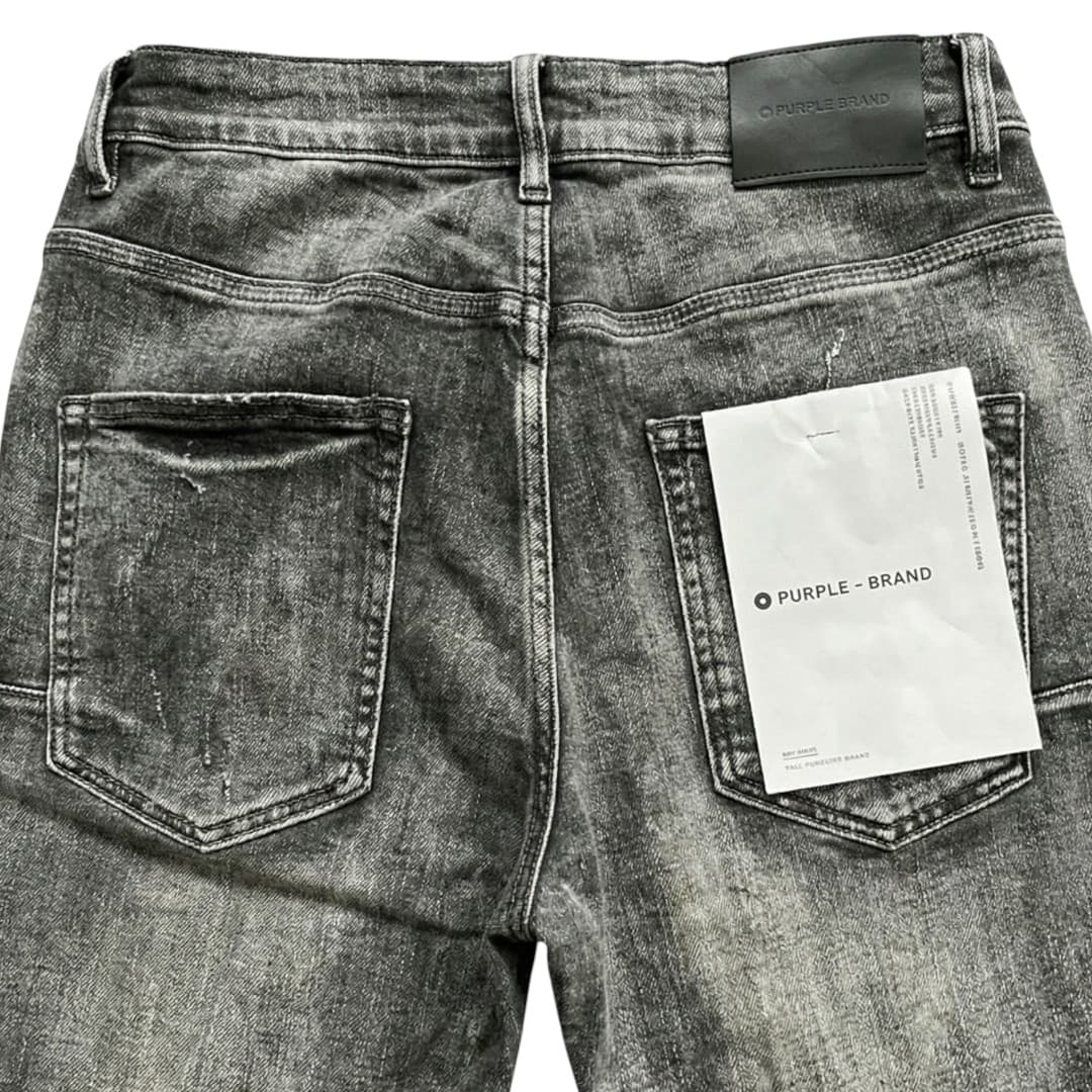 Purple Brand Gray Distressed Banda Jeans