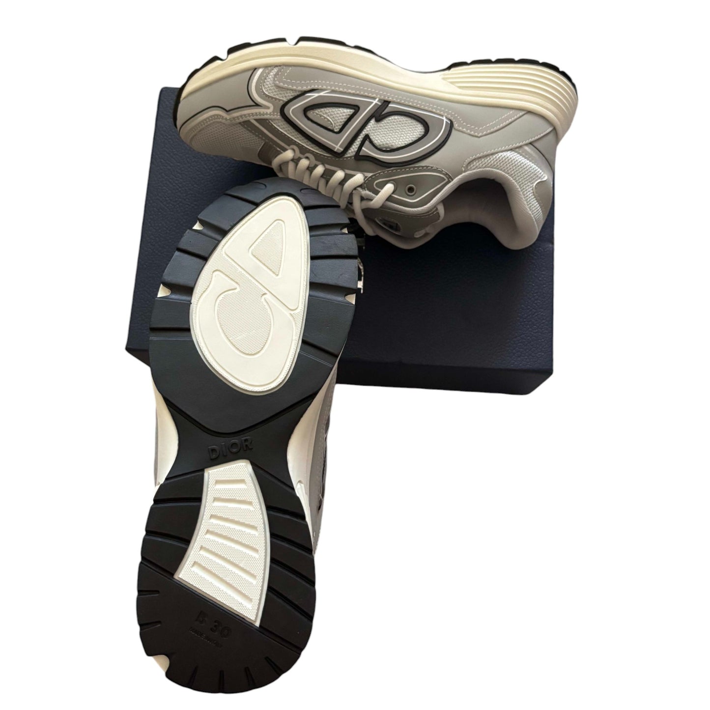 CD B30 Gray & White Exlusive Sneakers