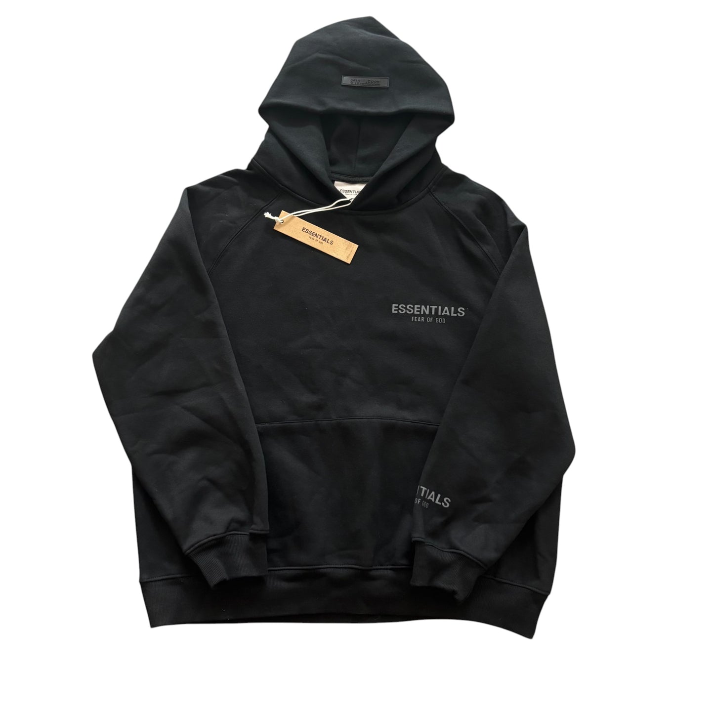FEAR GOD Black Hoodie Logo
