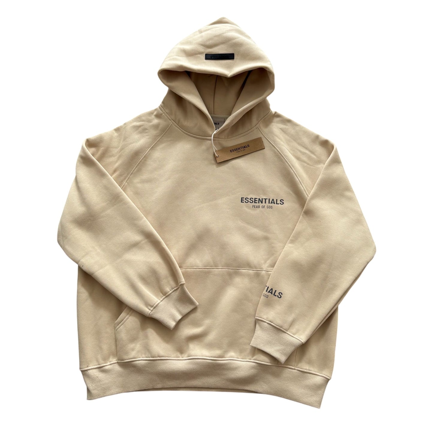 FEAR GOD Beige Hoodie Logo