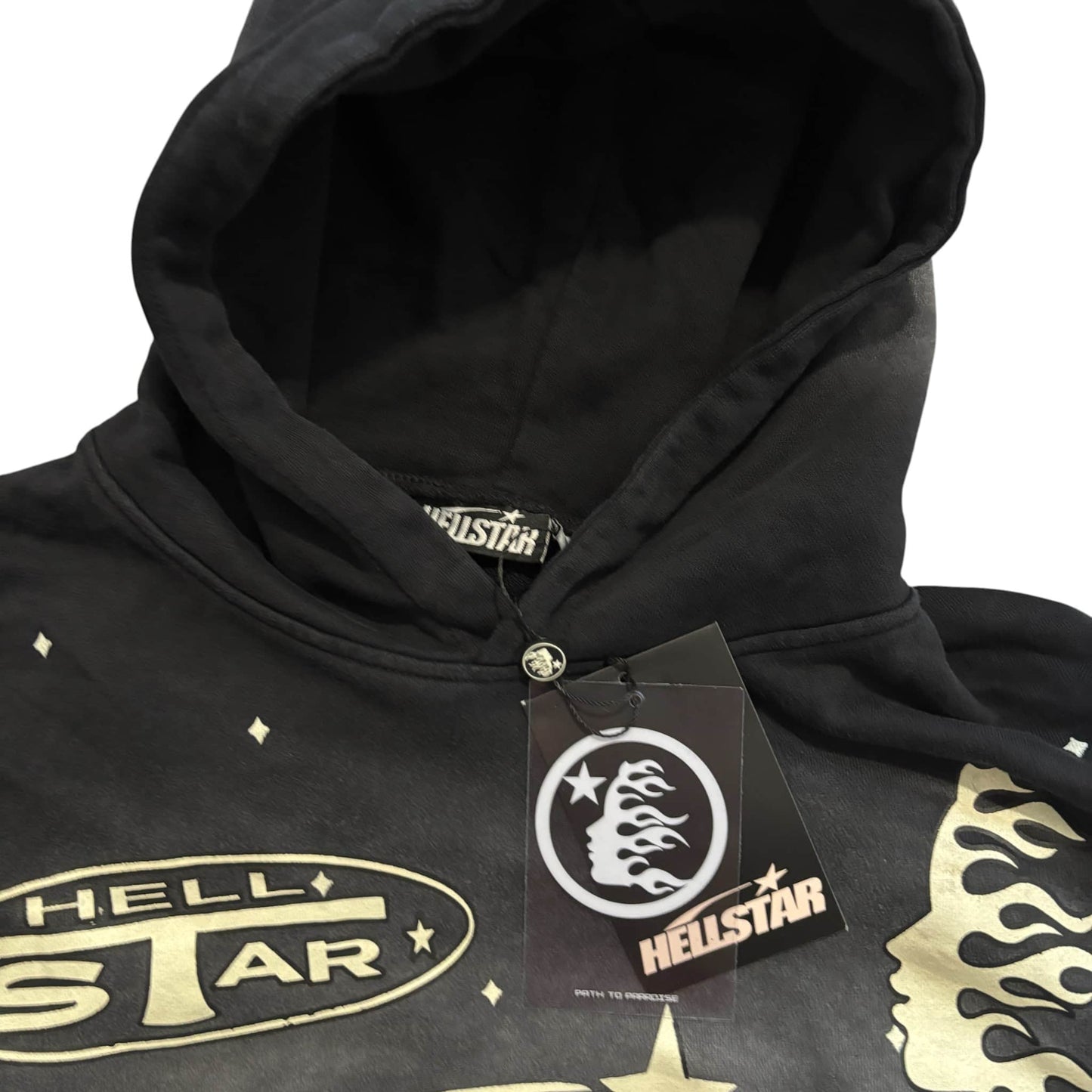 Black Hellstar Washed Hoodie 2.0