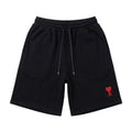 Ami Small A Heart Shorts White-Red Shop