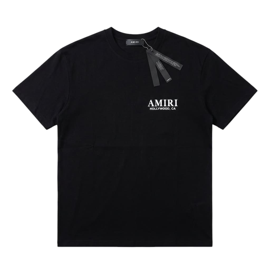 Amiri Black '' Hollywood CA '' White Sun T-shirt