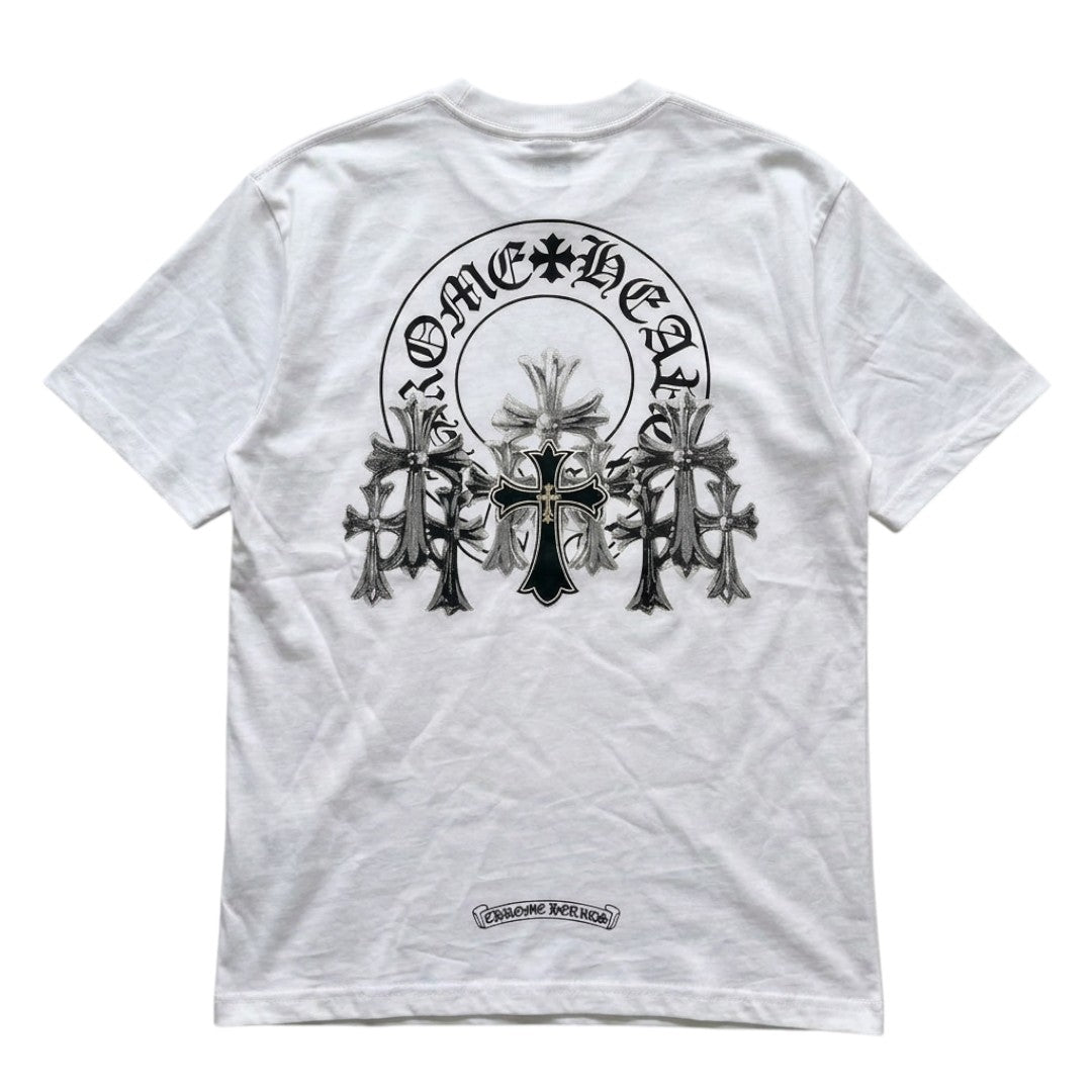 Chrome Hearts White Eleven Cross T-shirt