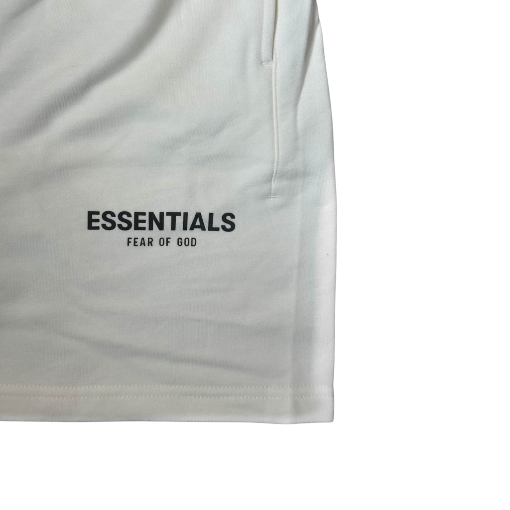 Essentials Fear of God Fleece White Shorts
