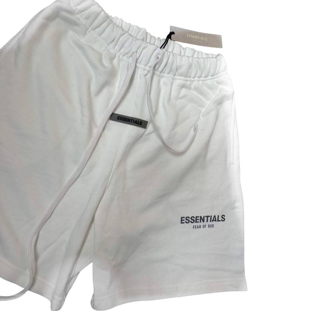 Essentials Fear of God Fleece White Shorts