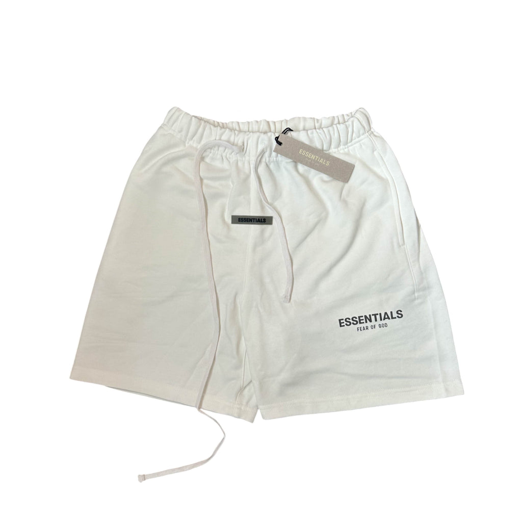 Essentials Fear of God Fleece White Shorts