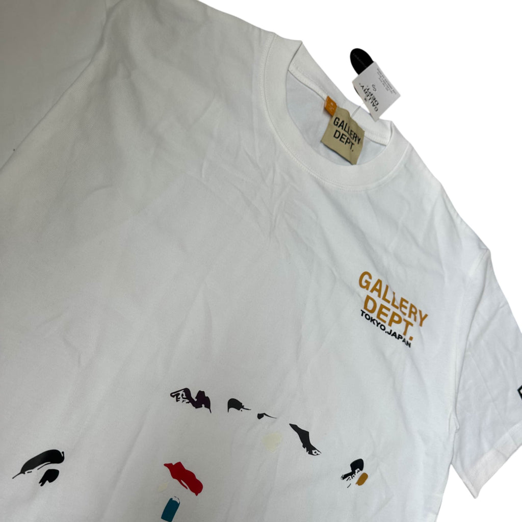 Gallery Dept White Grafitti T-shirt