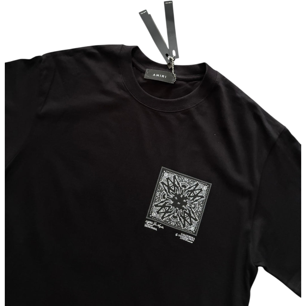 Amiri Black Bandana T-shirt
