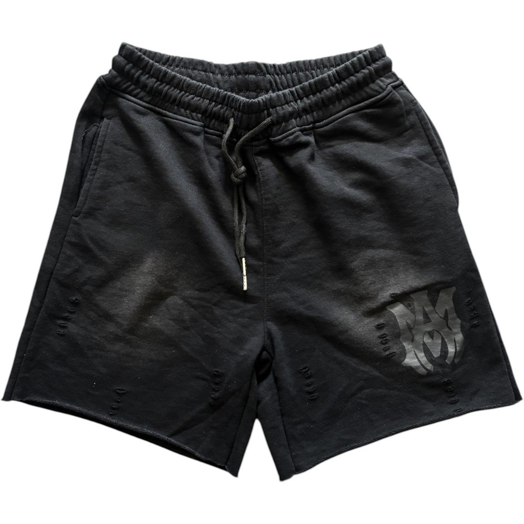 Amiri Black Distressed Washed Shorts Limited