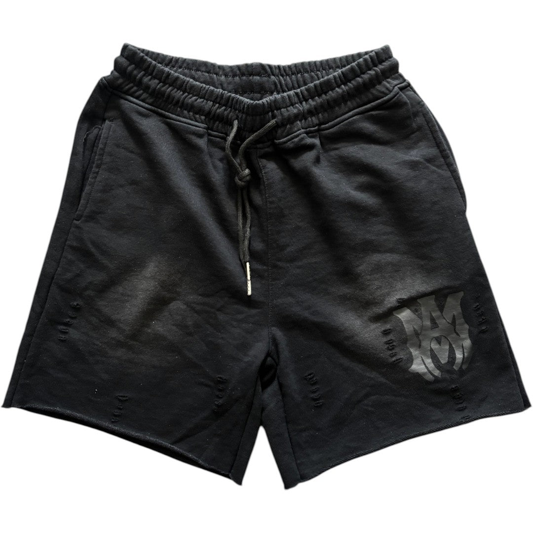 Amiri Black Distressed Washed Shorts Limited