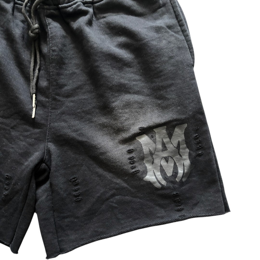 Amiri Black Distressed Washed Shorts Limited