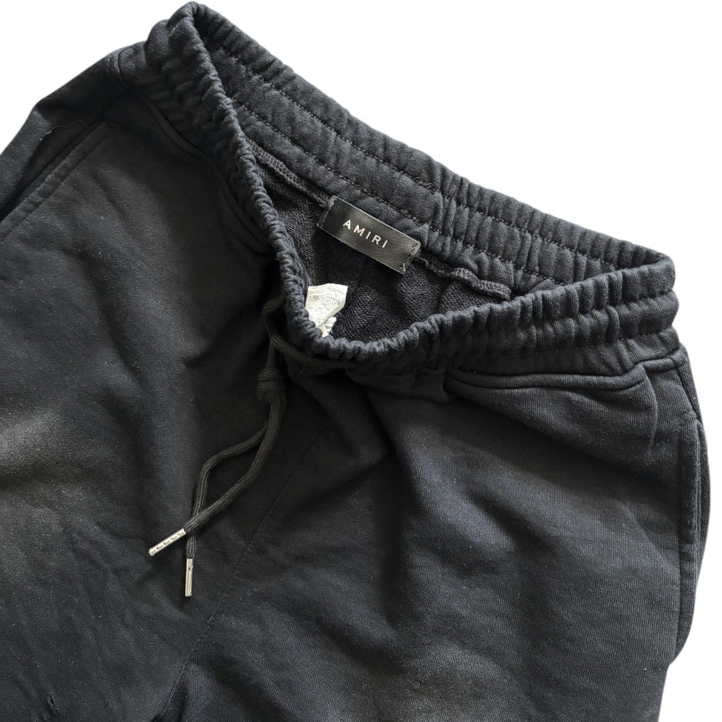 Amiri Black Distressed Washed Shorts Limited