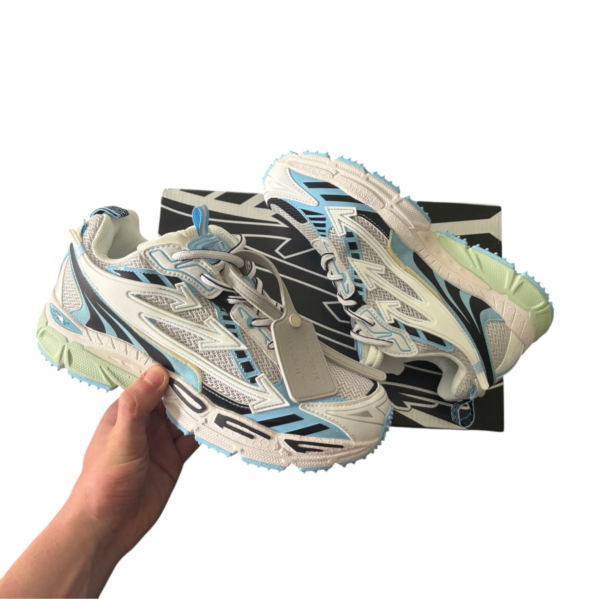 Off-White White & Blue Be Right Back S