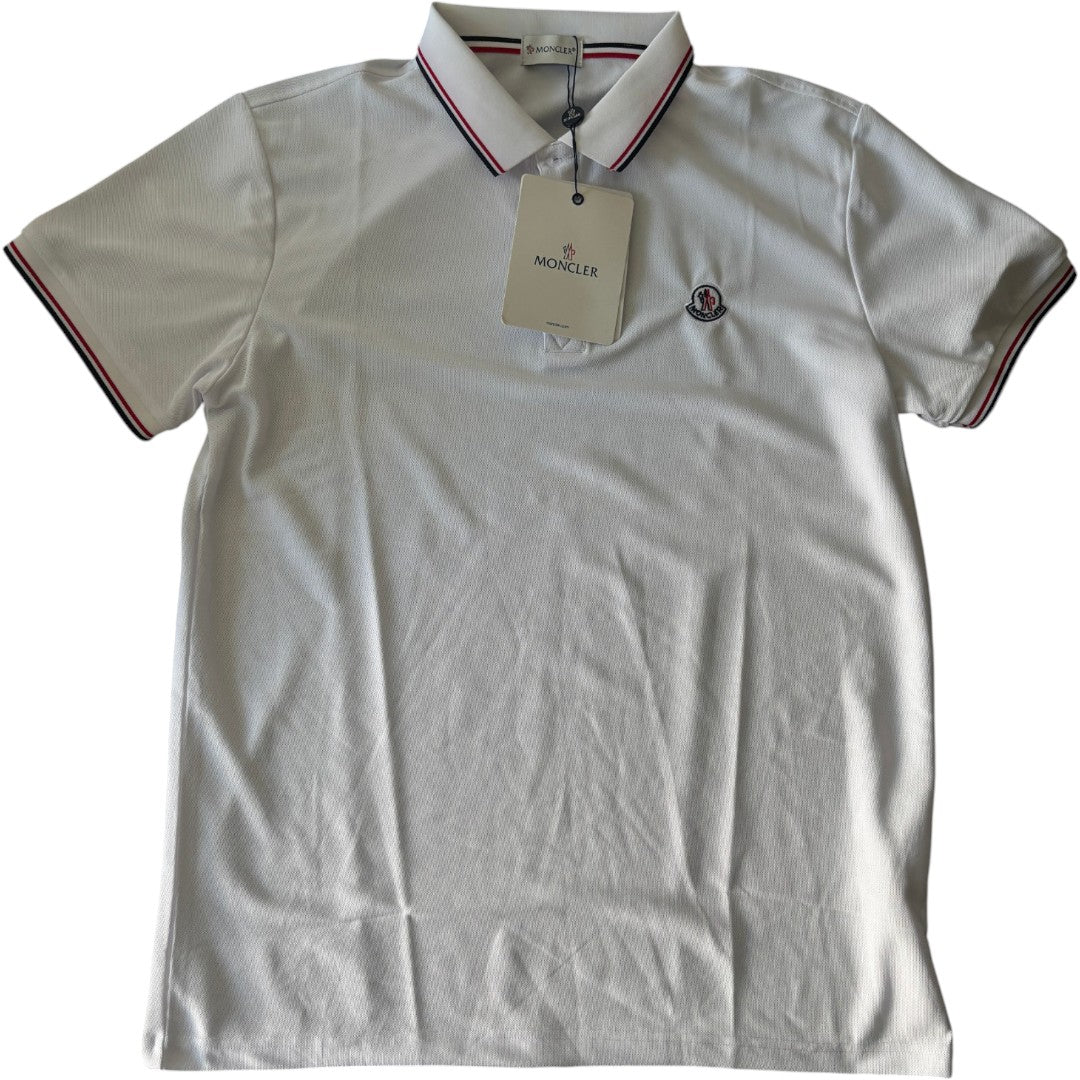 Moncler White LIMITED Polo Shirt