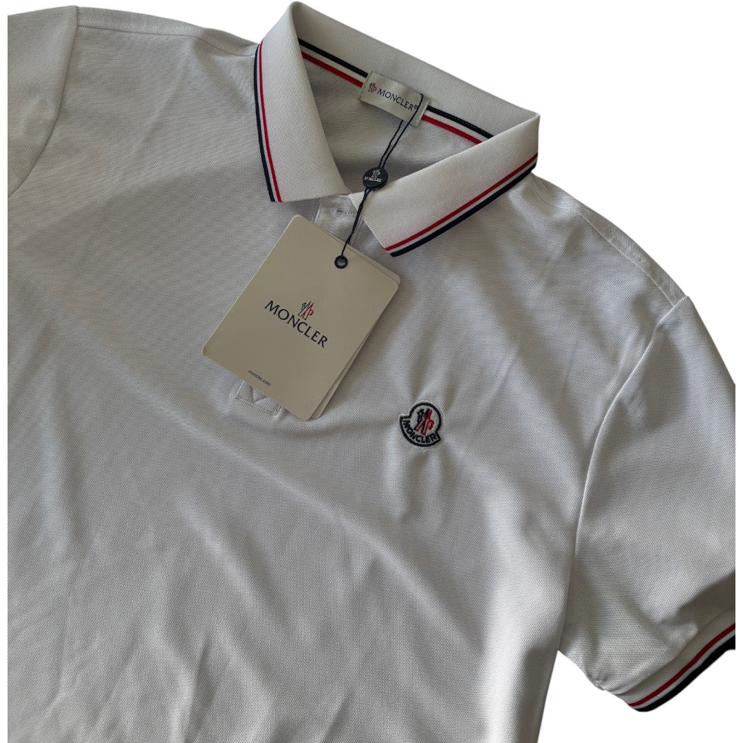 Moncler White LIMITED Polo Shirt