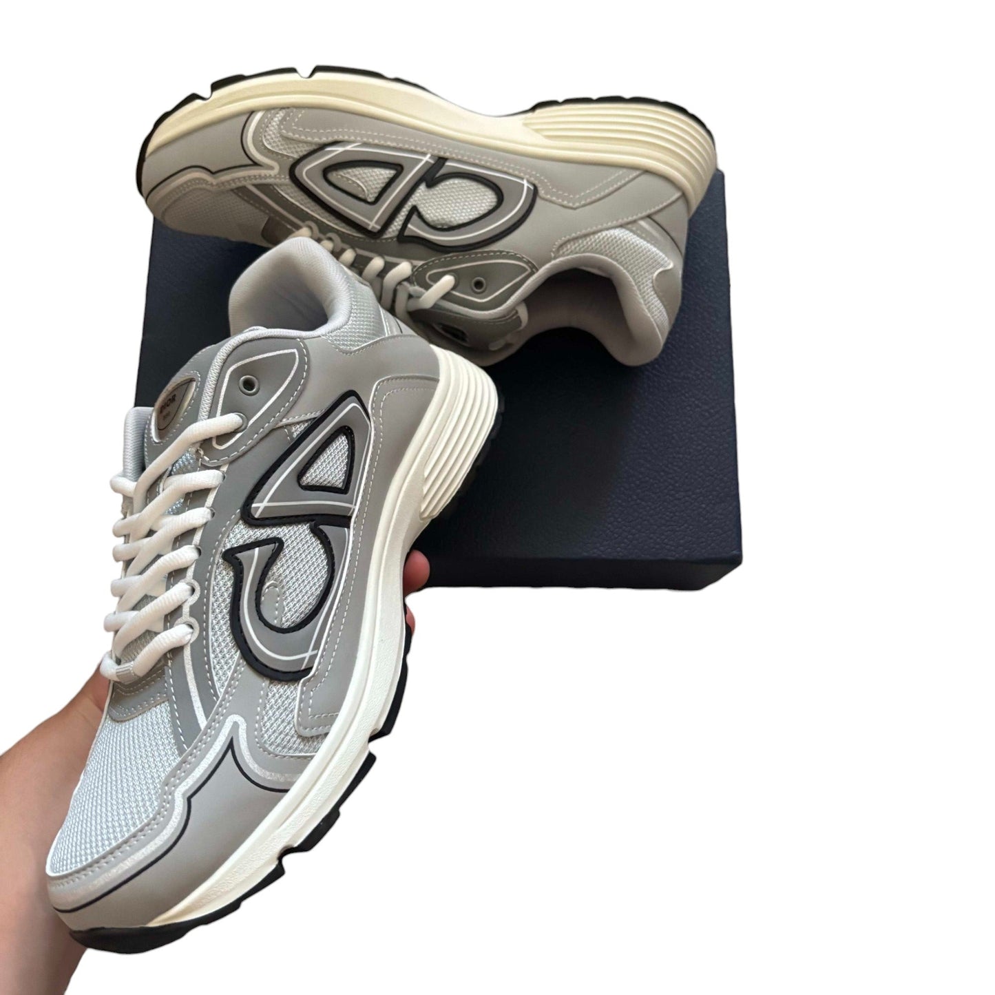 CD B30 Gray & White Exlusive Sneakers