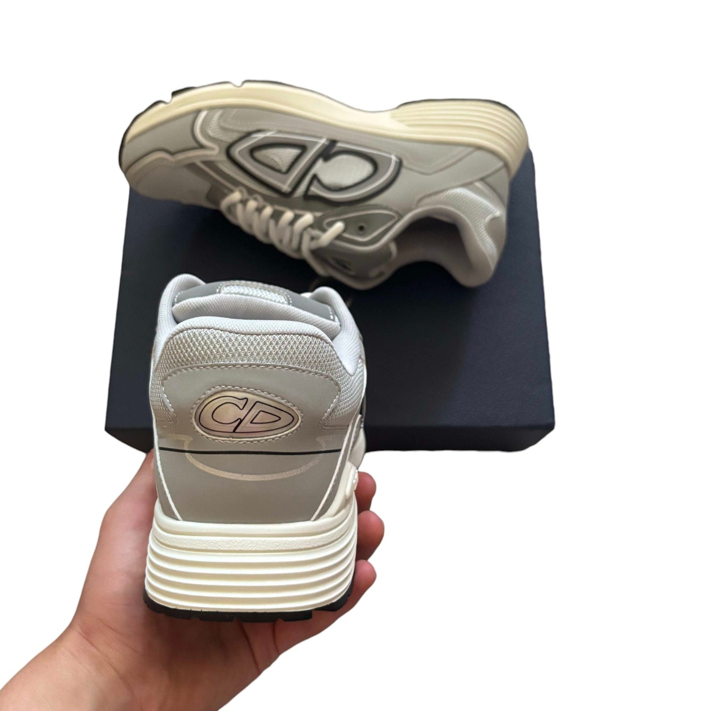 CD B30 Gray & White Exlusive Sneakers