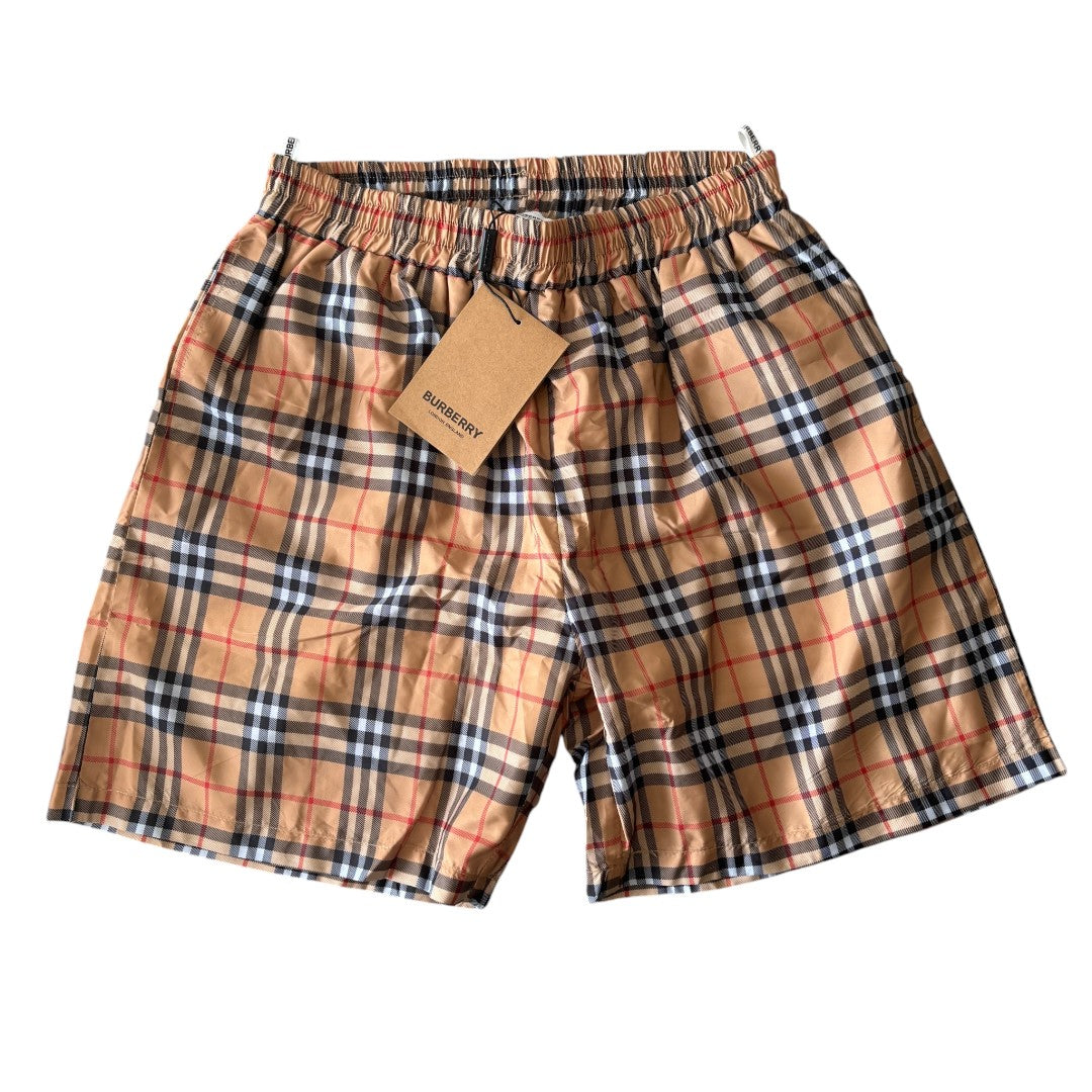 Burberry Limited Checked Monogram Shorts