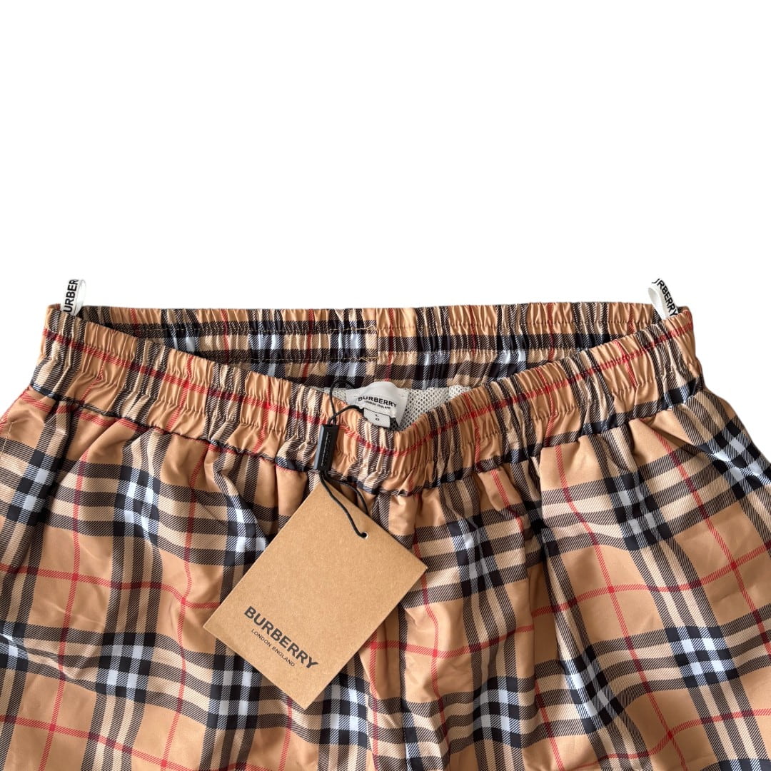 Burberry Limited Checked Monogram Shorts