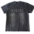Amiri Distressed Black Washed '' MA '' T-shirt