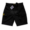 Corteiz Cargo Shorts Double Black Alcatraz Logo