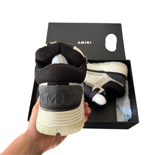 Amiri MA-1 Sneaker – Grey Suede, Black & White