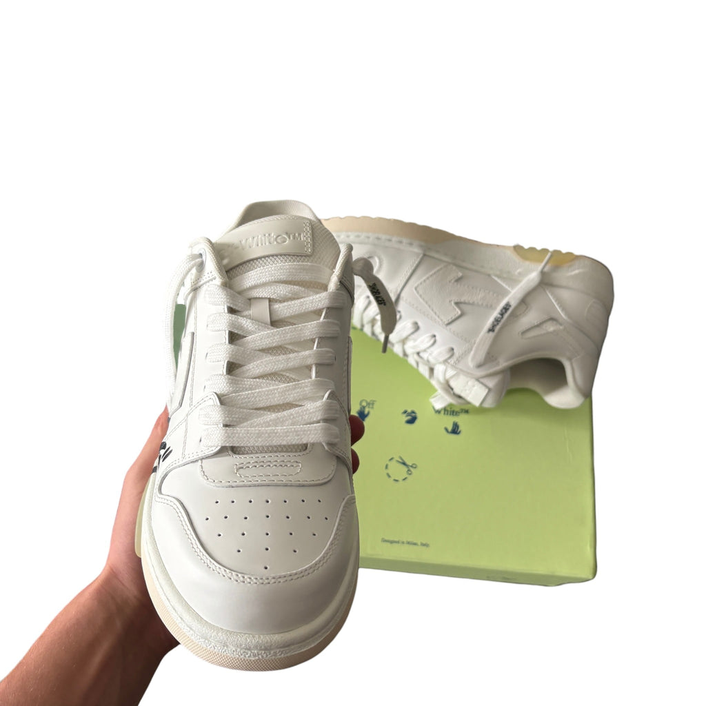 OFF - WHITE '' FOR WALKING '' White Sneakers