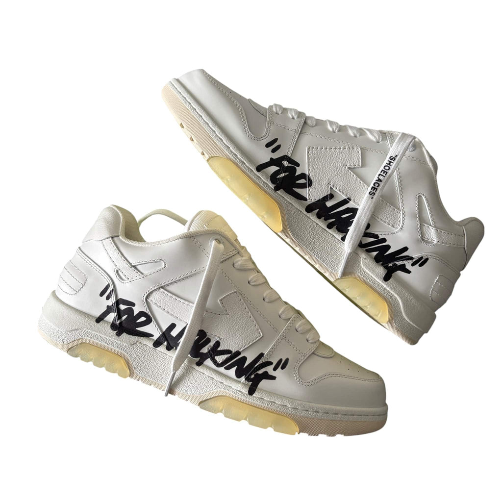 OFF - WHITE '' FOR WALKING '' White Sneakers