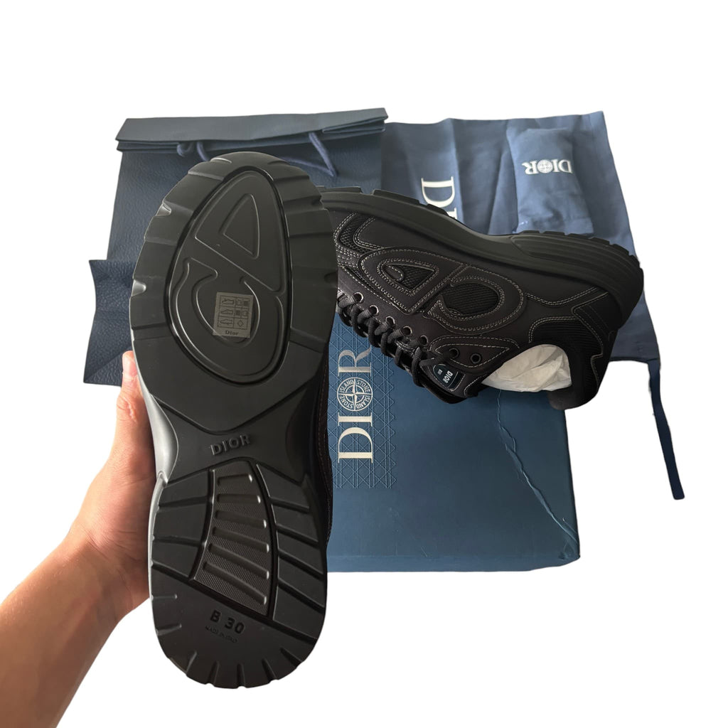 Dior x Stone Island B30 Black Sneakers