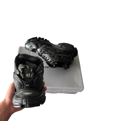 Balenciaga Black & Dark Green Runners