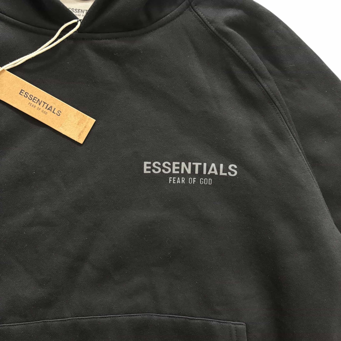 FEAR GOD Black Hoodie Logo