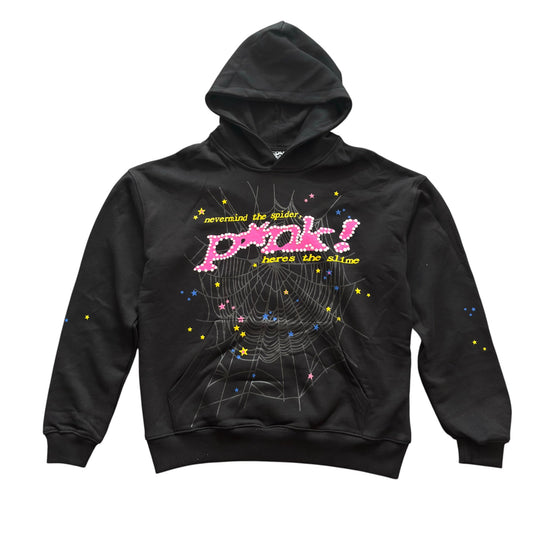 SP5DER Pink Hoodie