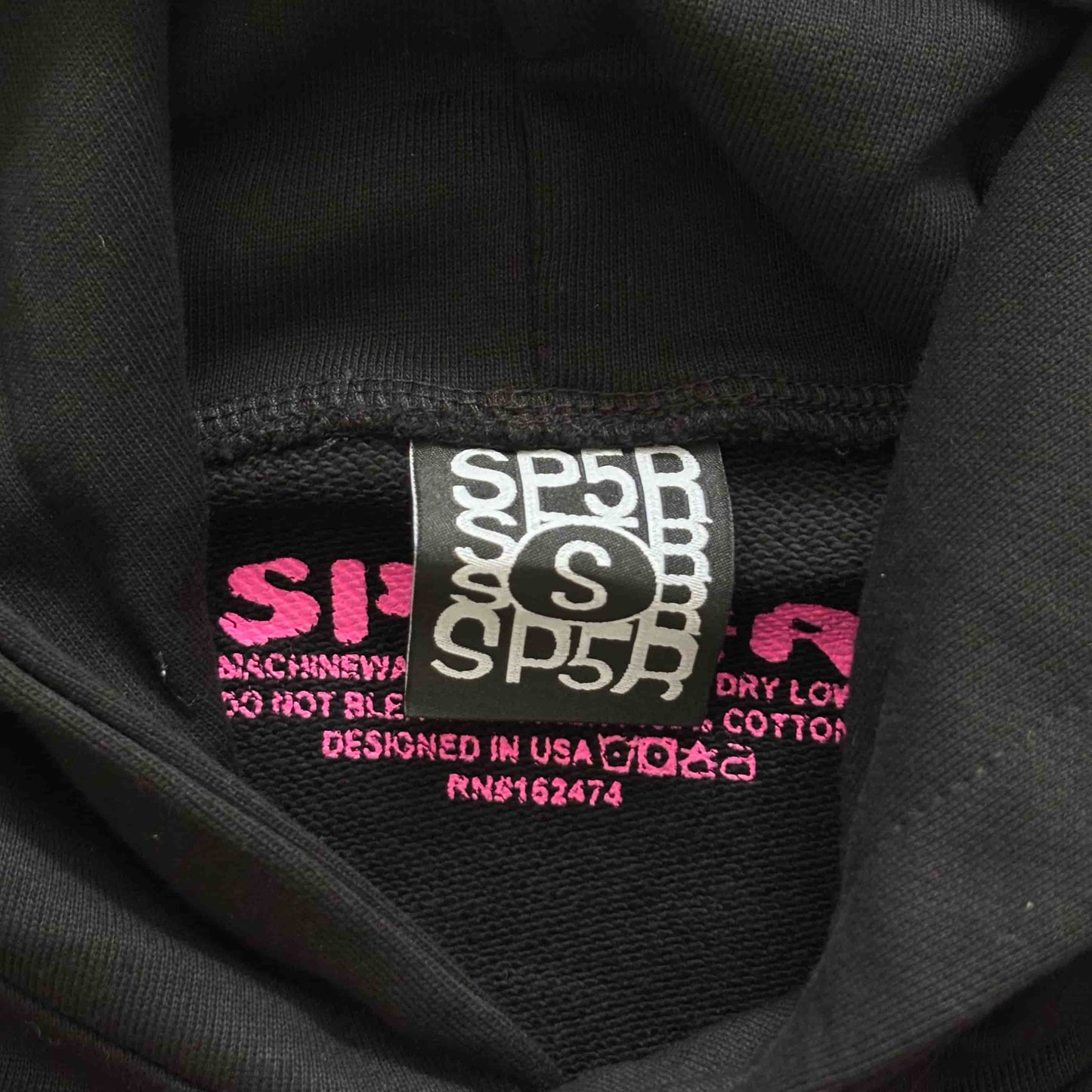 SP5DER Pink Hoodie