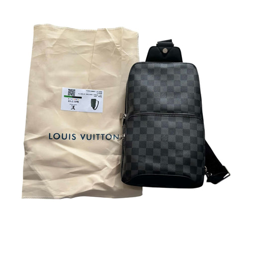 L-V Graphite Sling Crossbody Bag