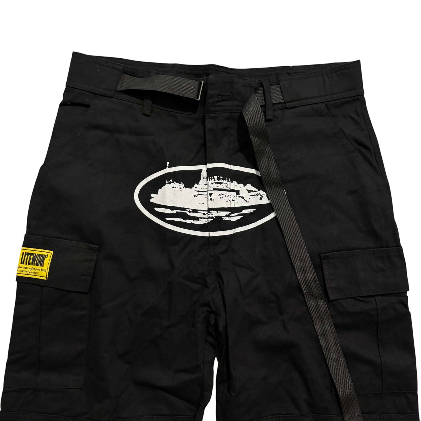 CRTZ Guerillaz Black & White Cargo Pants  ''OVERSIZED ''