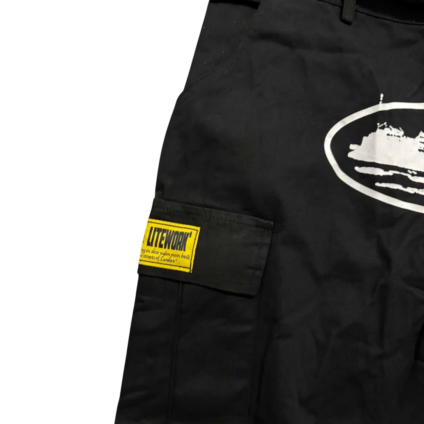CRTZ Guerillaz Black & White Cargo Pants  ''OVERSIZED ''