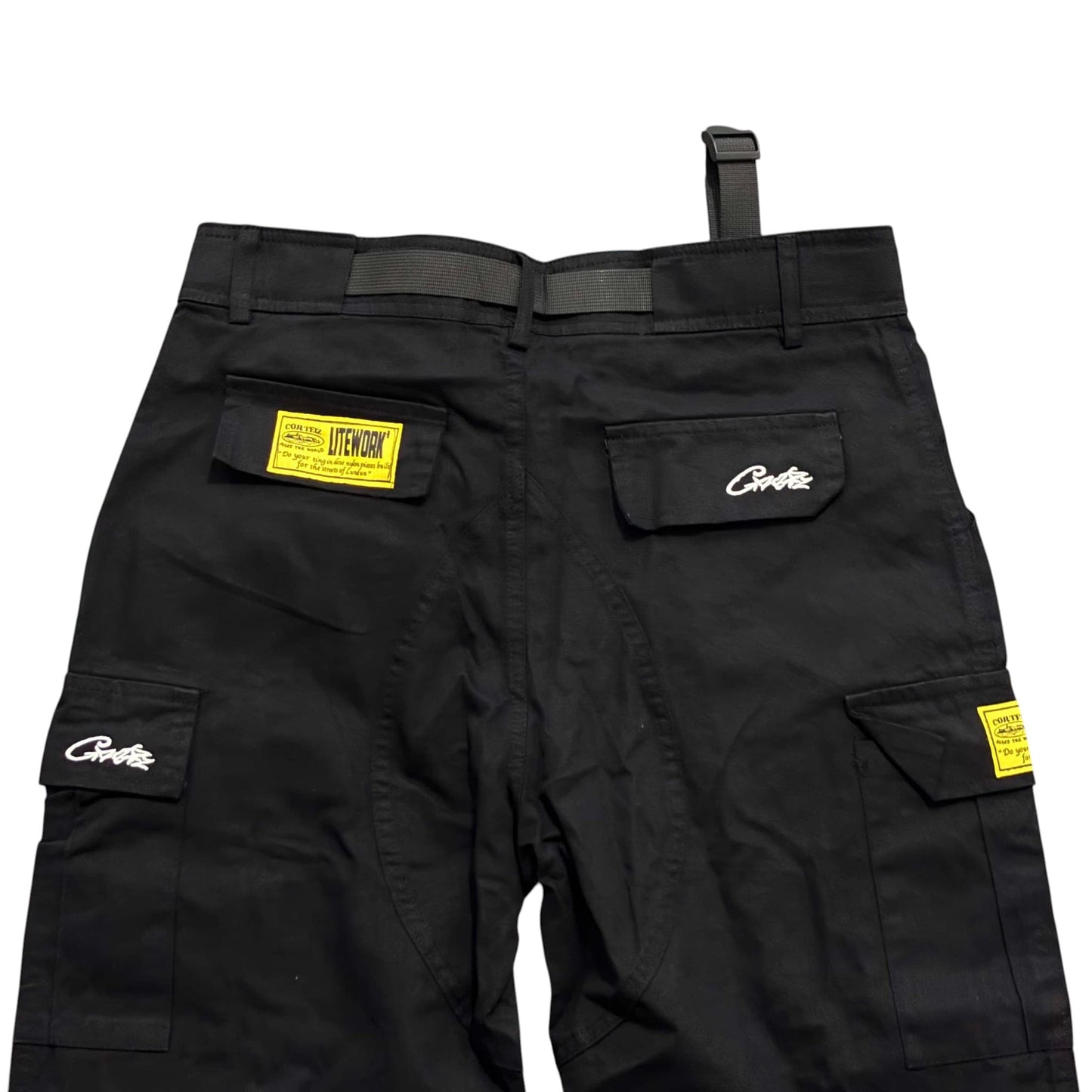 CRTZ Guerillaz Black & White Cargo Pants  ''OVERSIZED ''