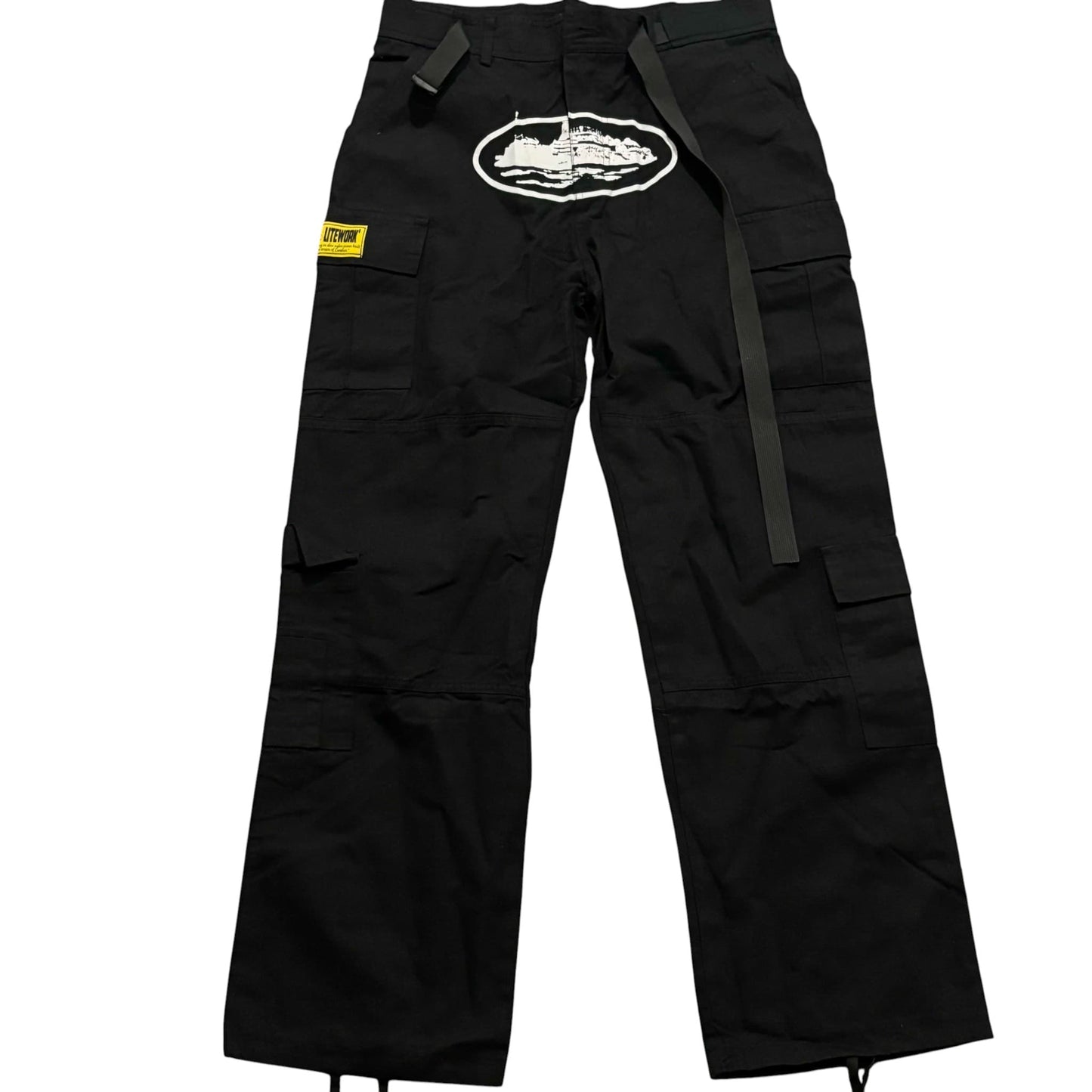 CRTZ Guerillaz Black & White Cargo Pants  ''OVERSIZED ''