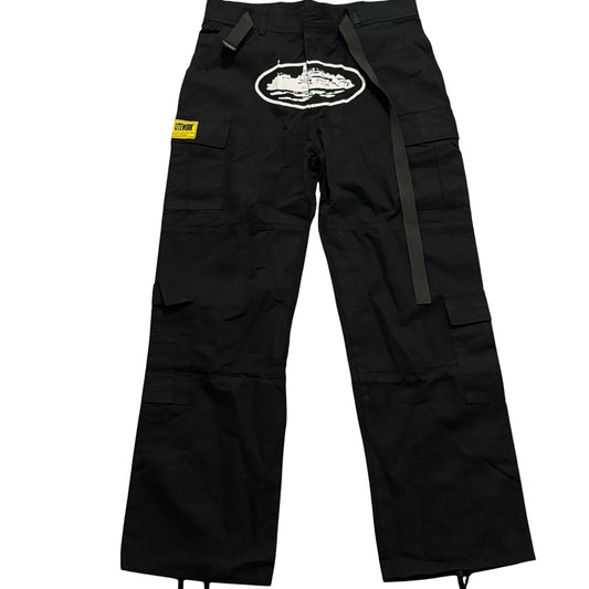 CRTZ Guerillaz Black & White Cargo Pants  ''OVERSIZED ''
