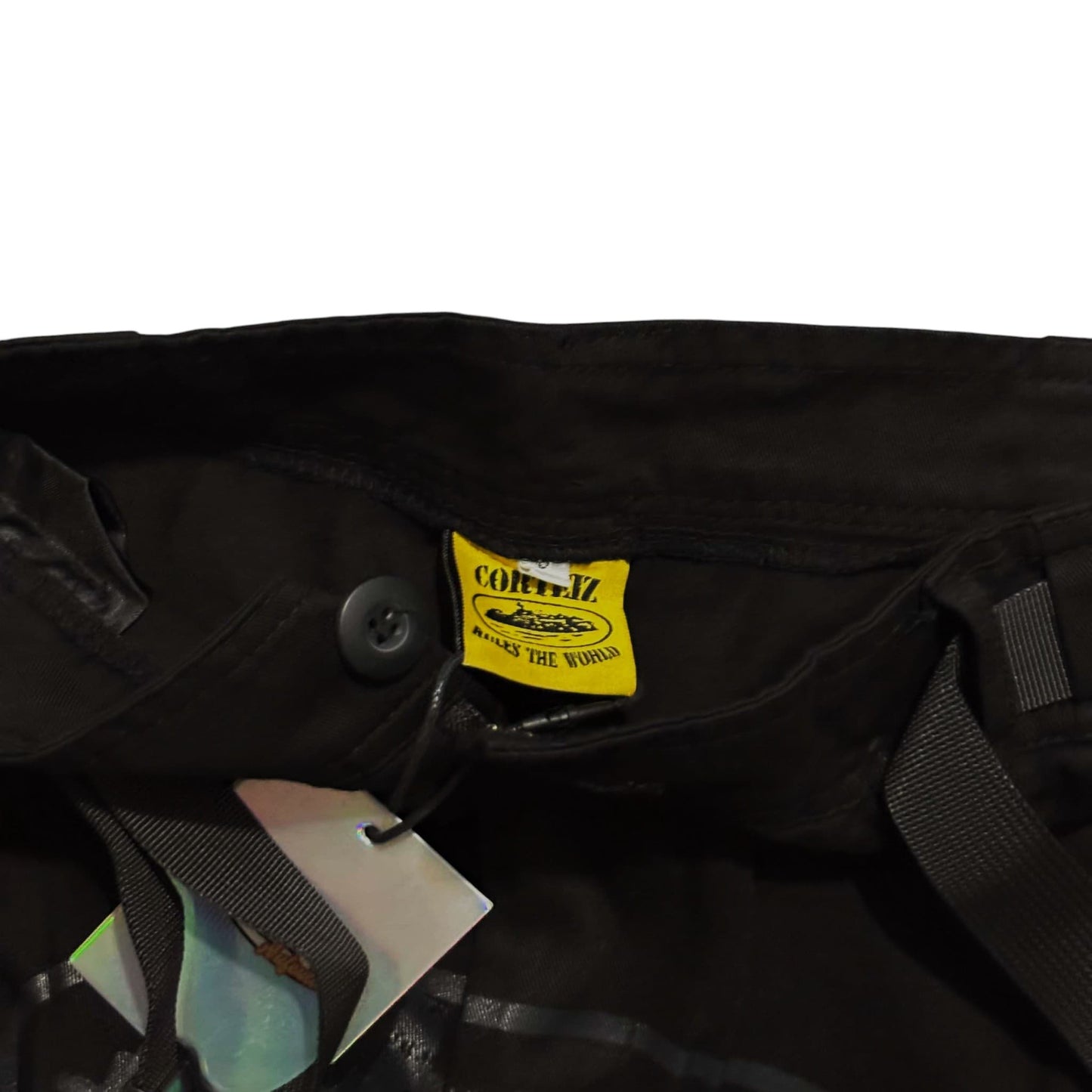 CRTZ Guerillaz Black Monochrome Cargo Pants  ''OVERSIZED ''