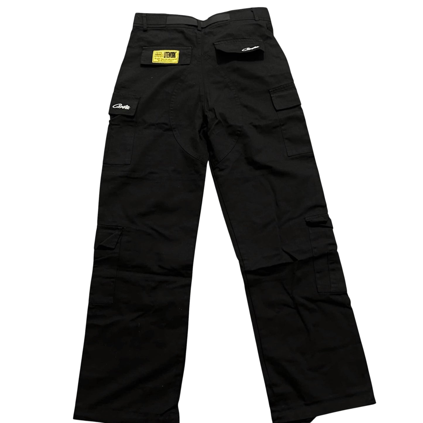 CRTZ Guerillaz Black Monochrome Cargo Pants  ''OVERSIZED ''