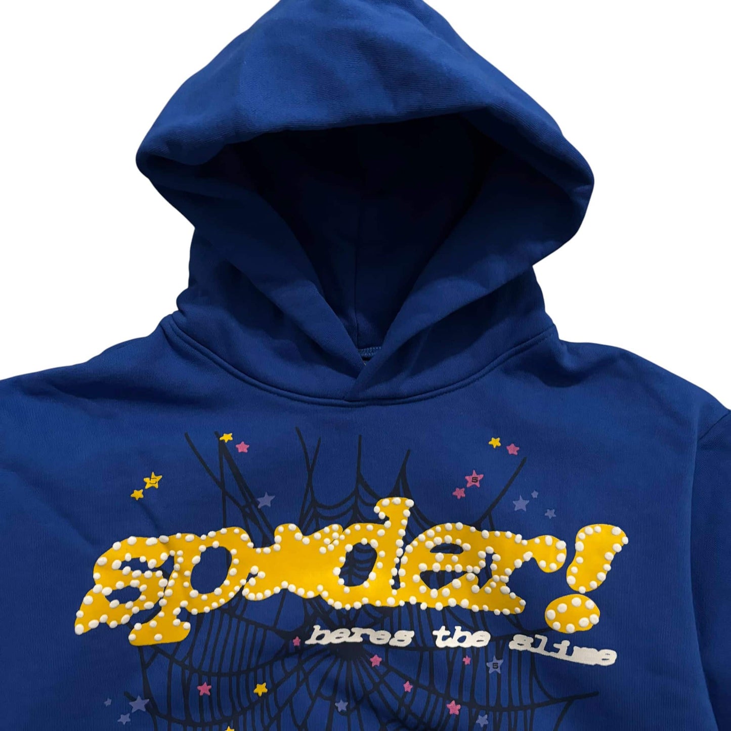 Sp5der Navy Blue Hoodie LIMITED
