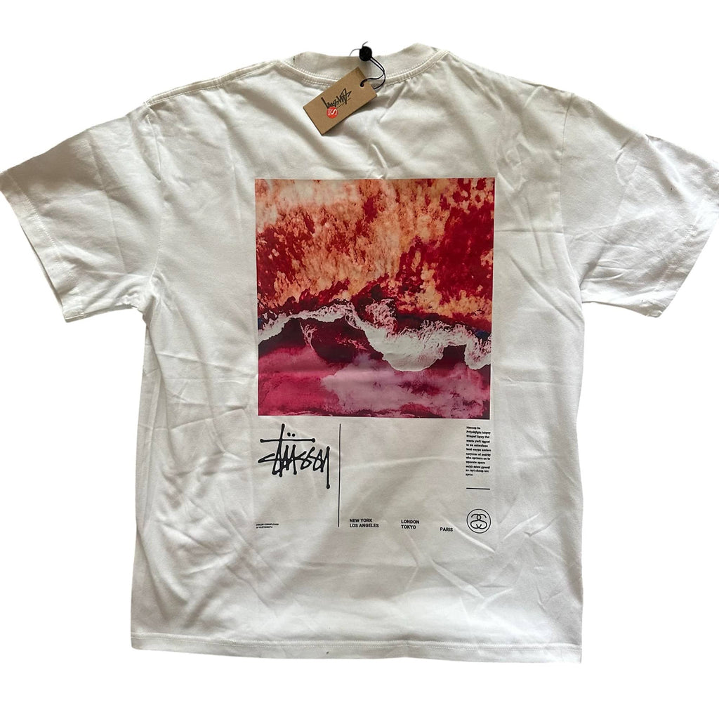 STTSY WHITE TEE  LIMITED '' Sunset Surge Tee  ''
