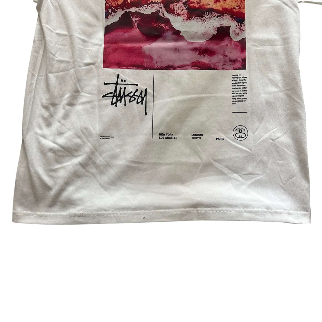 STTSY WHITE TEE  LIMITED '' Sunset Surge Tee  ''