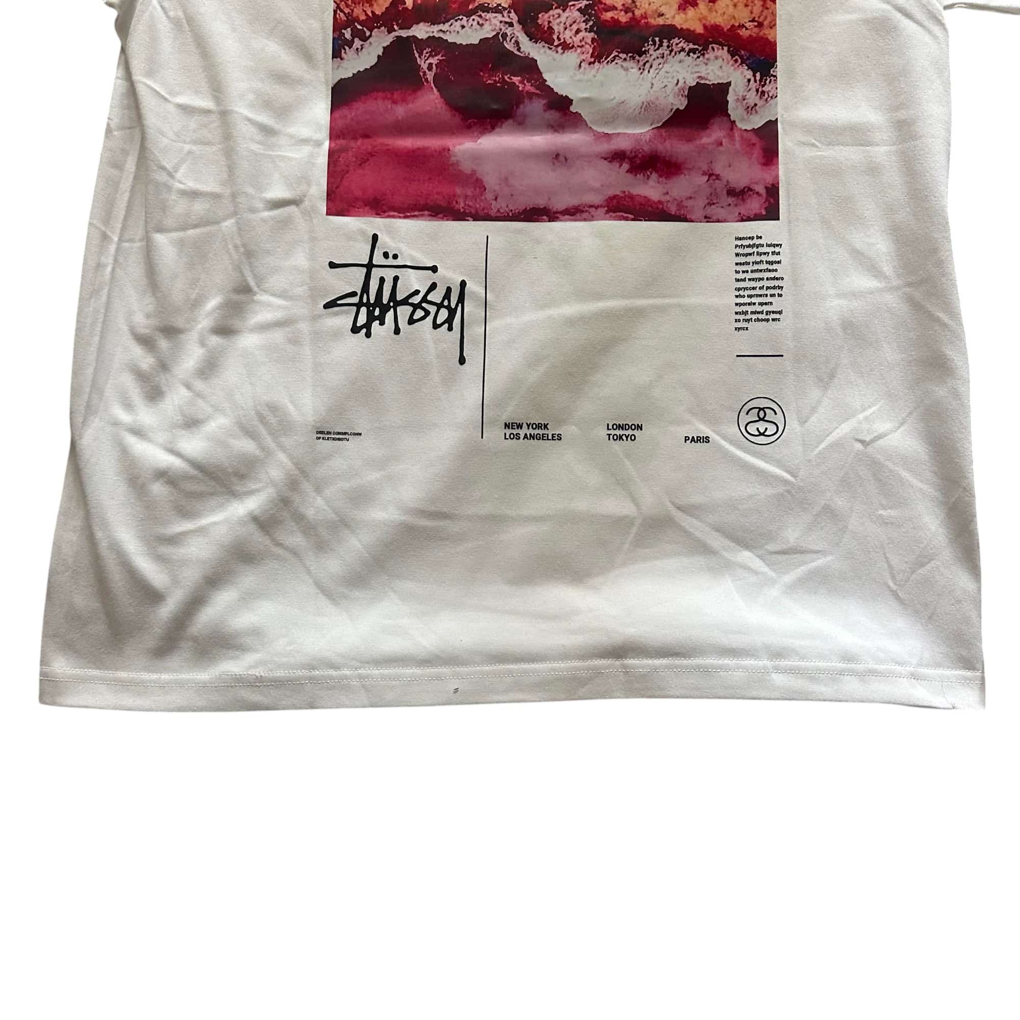 STTSY WHITE TEE  LIMITED '' Sunset Surge Tee  ''