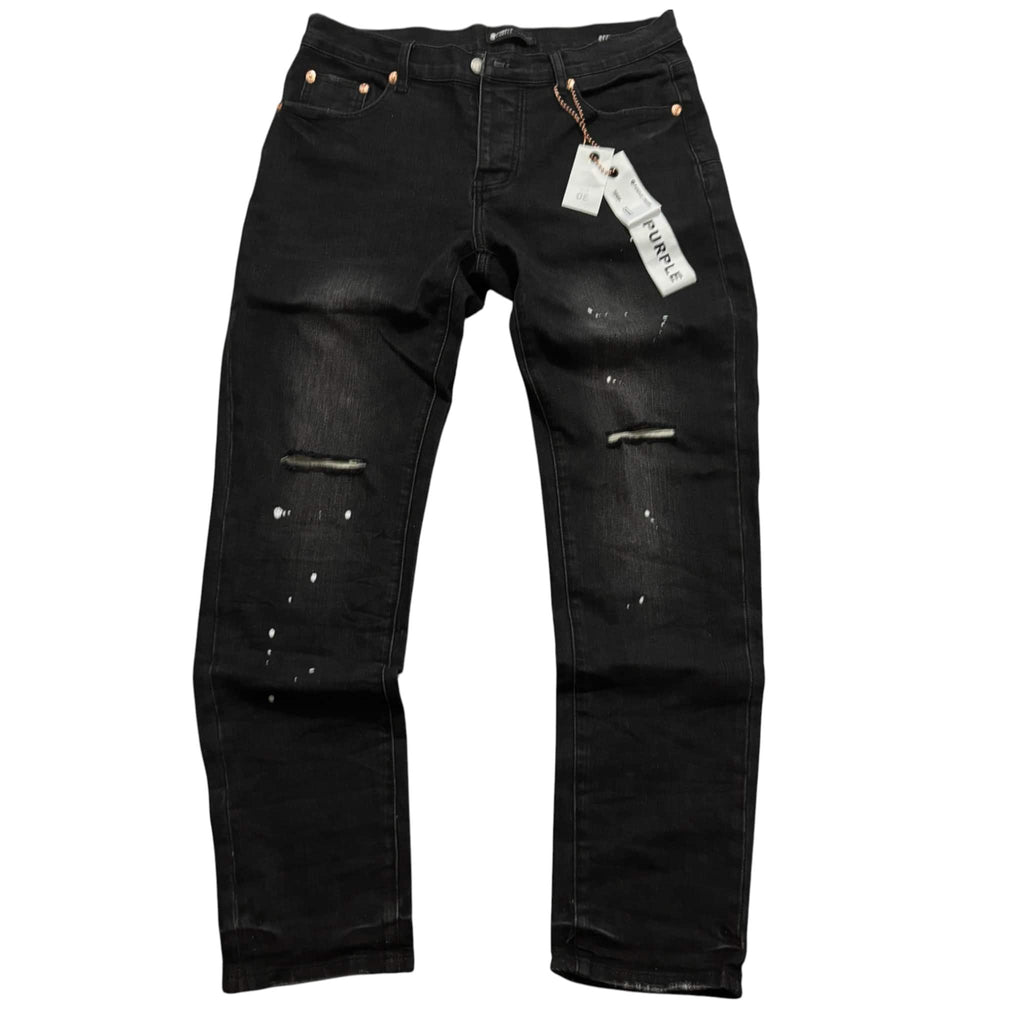 Purple Black Sprayed jeans
