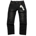 Purple Black Sprayed jeans