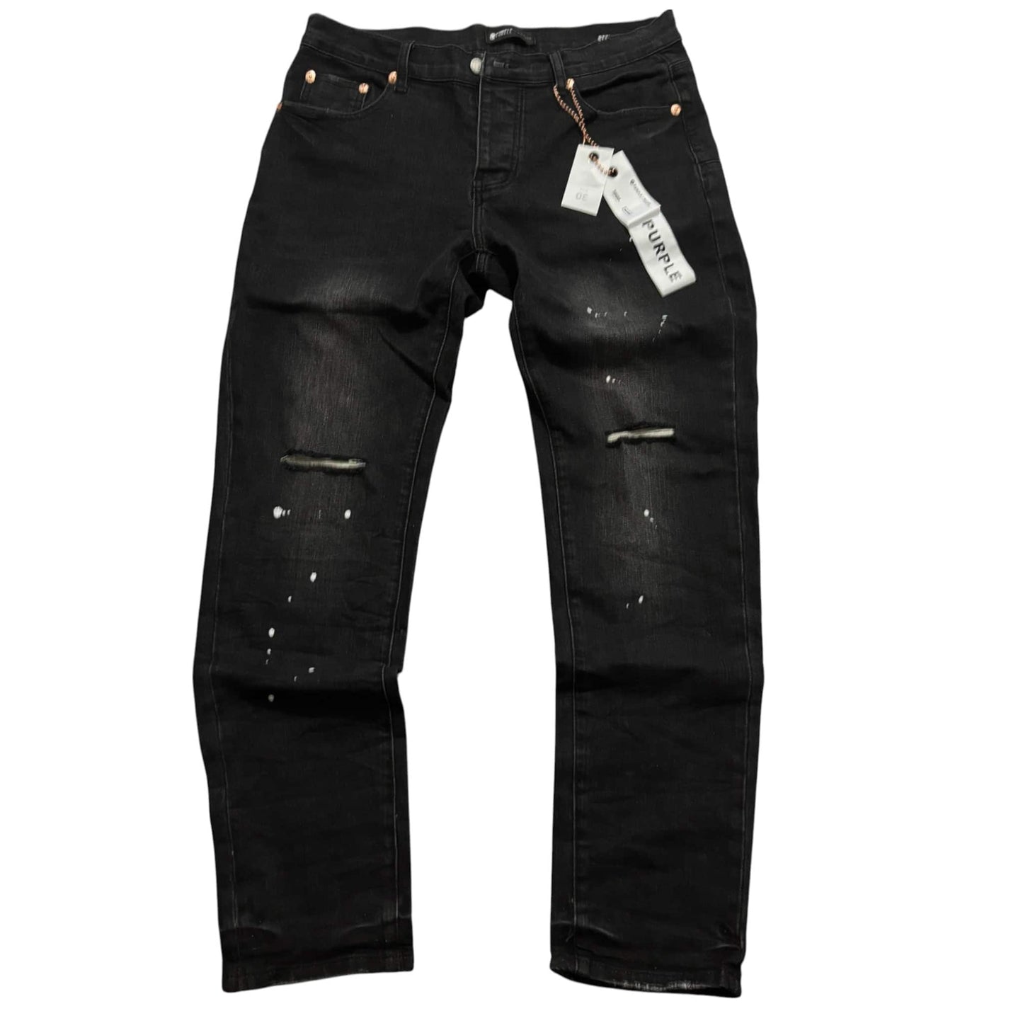 Purple Black Sprayed jeans