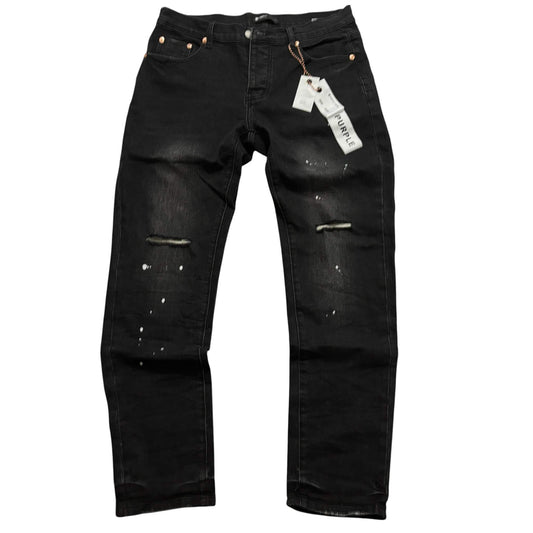 Purple Black Sprayed jeans